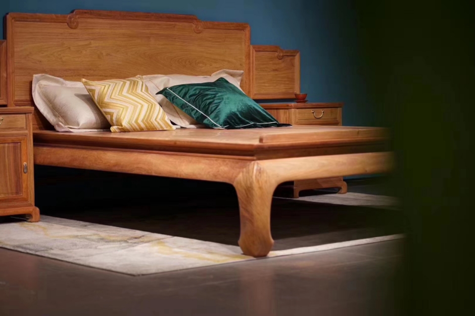 缅甸花梨素面大床,缅甸花梨大床介绍