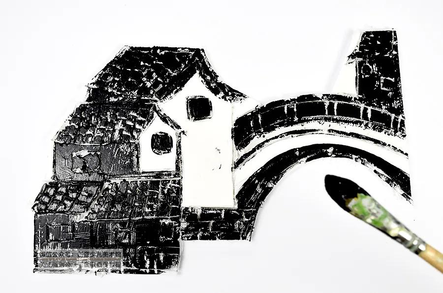 吹塑版画风景画儿童,吹塑版画教程新手入门10-12岁