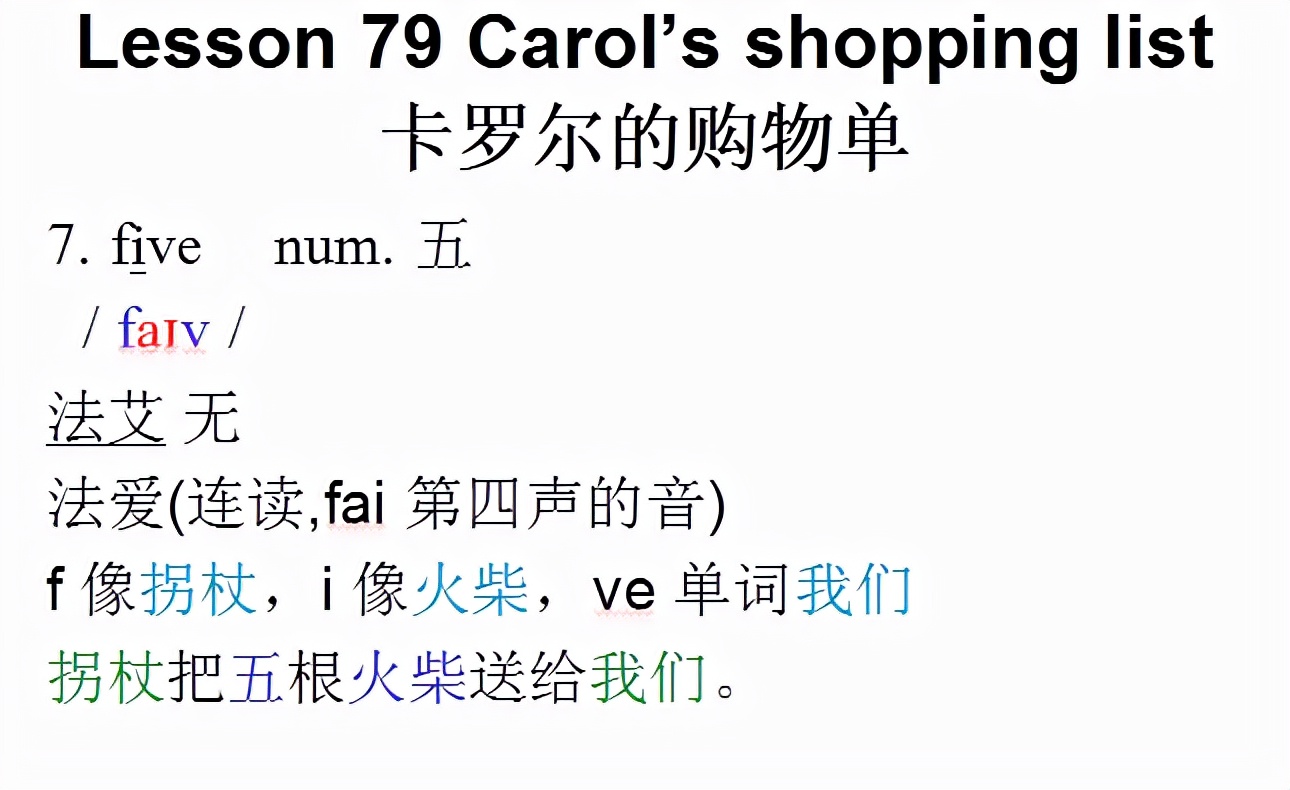新概念英语第一册,音标课件自学整理Lesson79Carol’sshopping