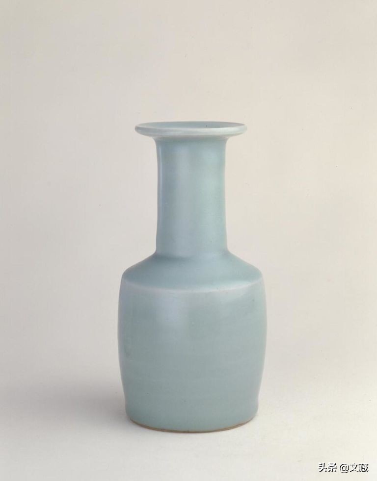 元代龙泉釉特征,元龙泉窑青瓷褐斑点彩玉壶春瓶