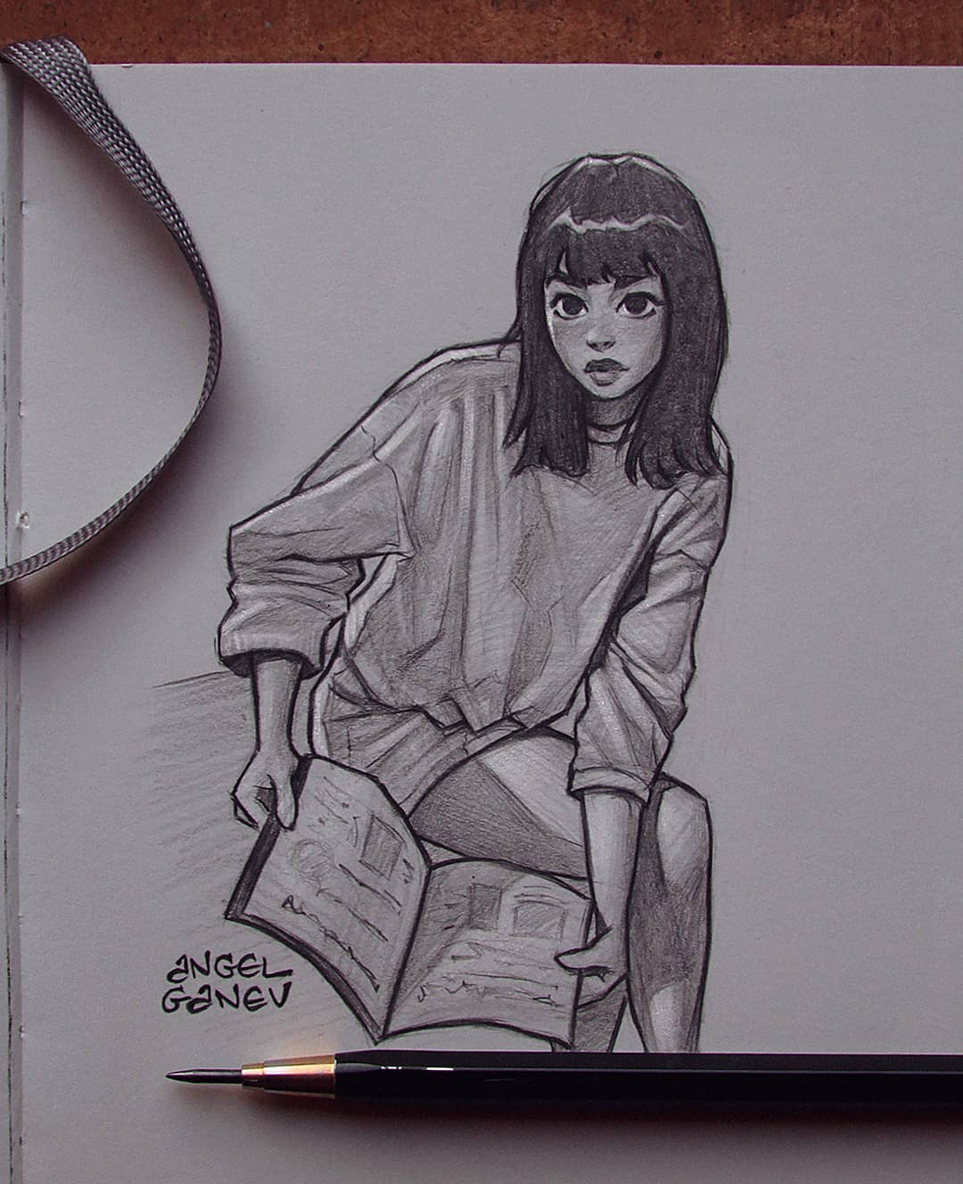 自动铅笔画人物,自动铅笔手绘人物