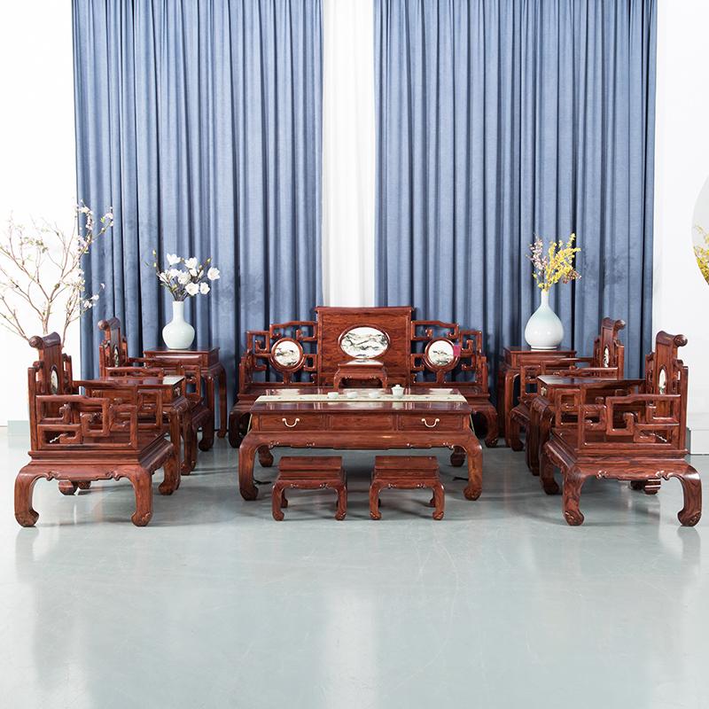 卷书沙发客厅效果,卷书款沙发适合中式风格吗