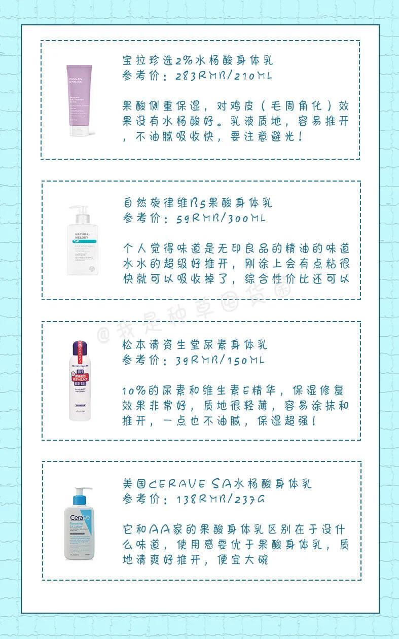 肤感好的身体乳测评,32款身体乳