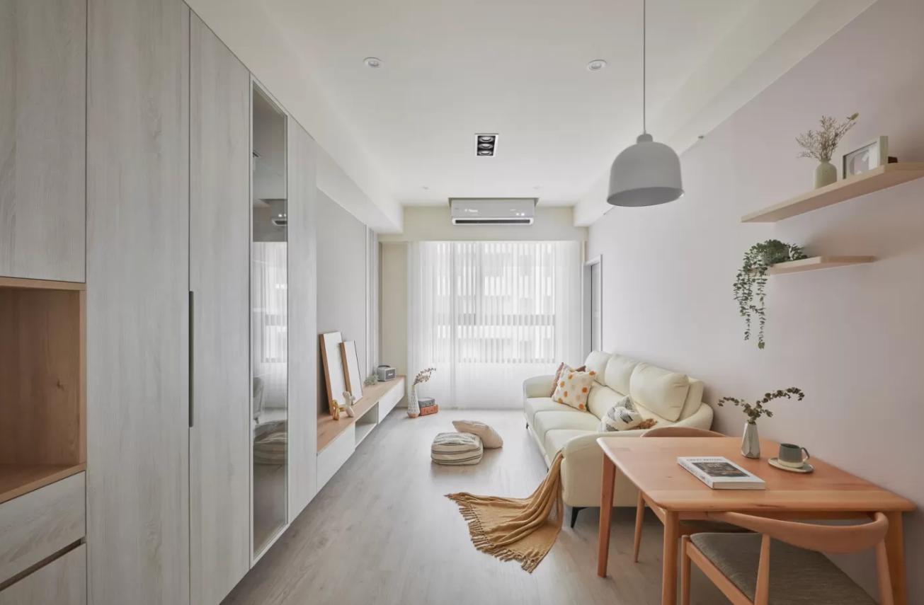 奶油原木风房间高级感配色,以原木为基调的奶油色日式温暖家