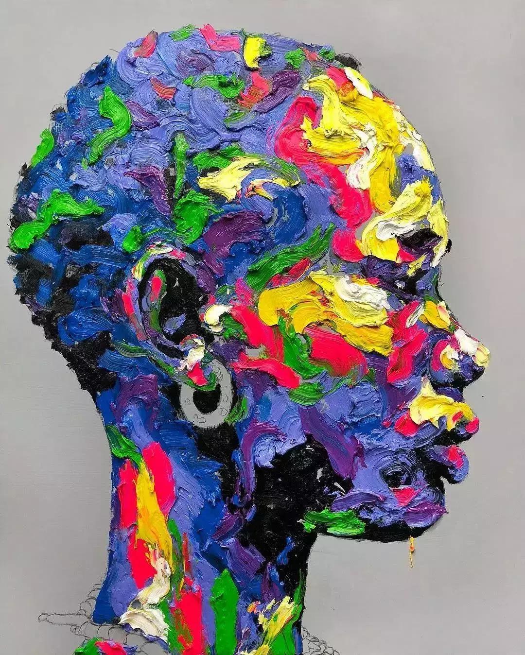 厚画的魅力！韩国shinkwangho用有张力的作品直击眼球！！！