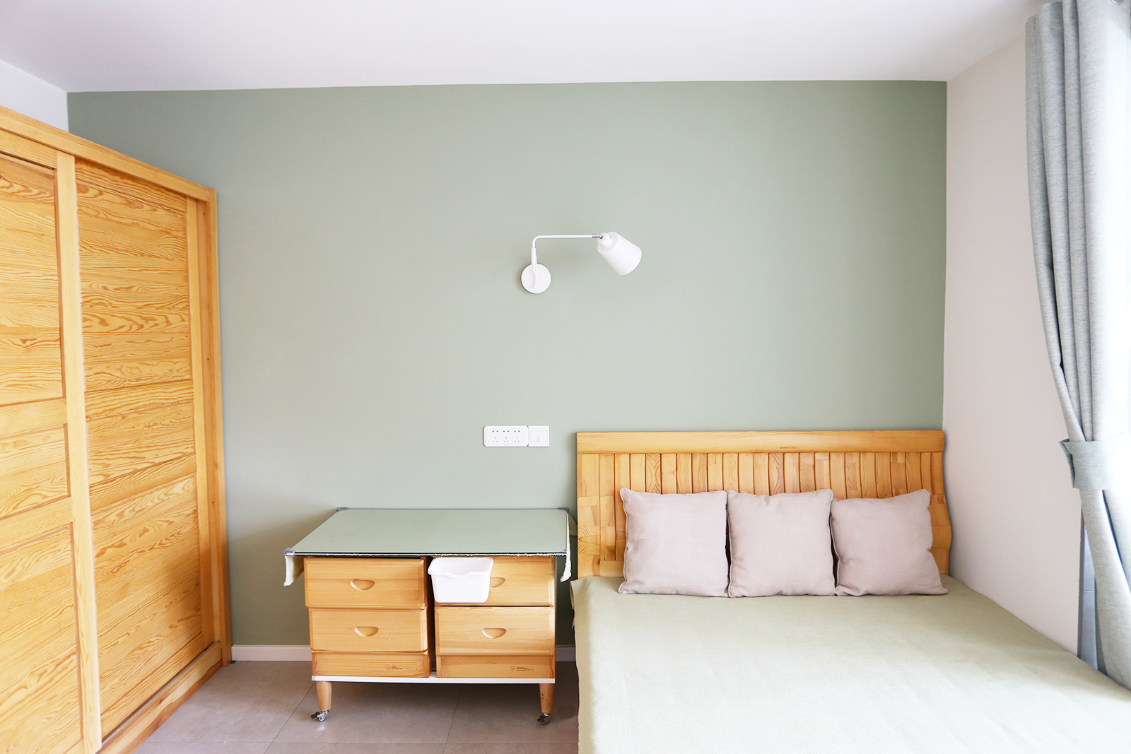 88平双阳台现代简约风格,一室一厅大阳台小户型装修老房子