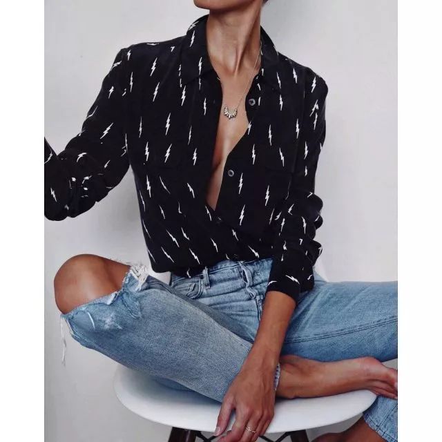 慵懒风穿搭美图来袭，收藏就按照这么穿，系列一