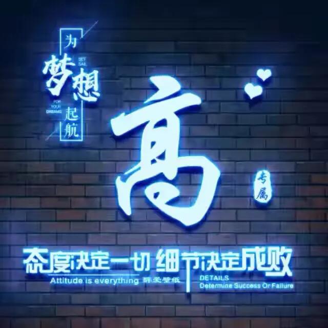 裸眼3d姓氏微信头像,3d逼格黄金透明微信头像姓氏