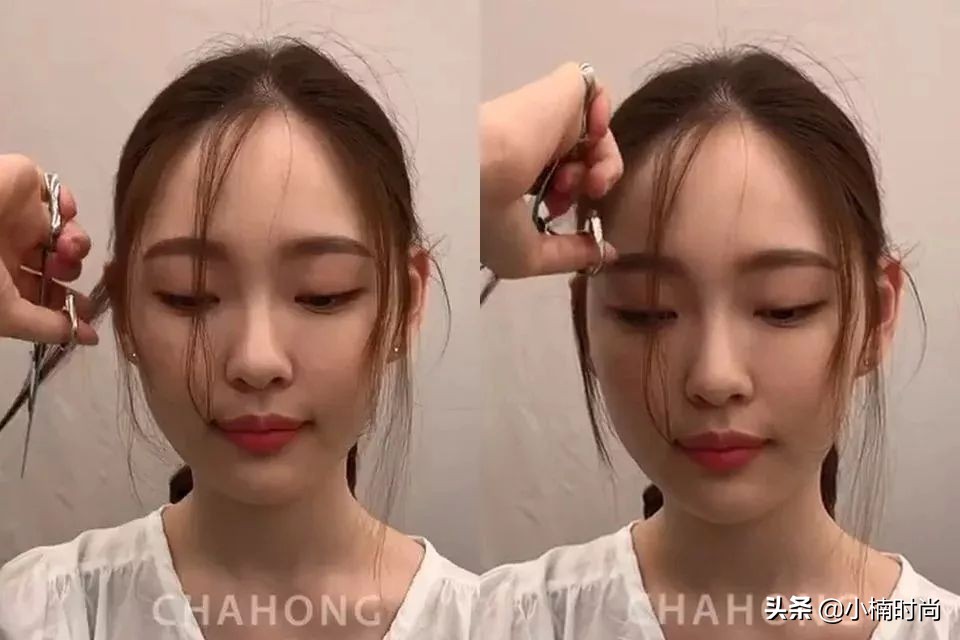 如何自己剪出修饰发际线的教程,发际线美容手法