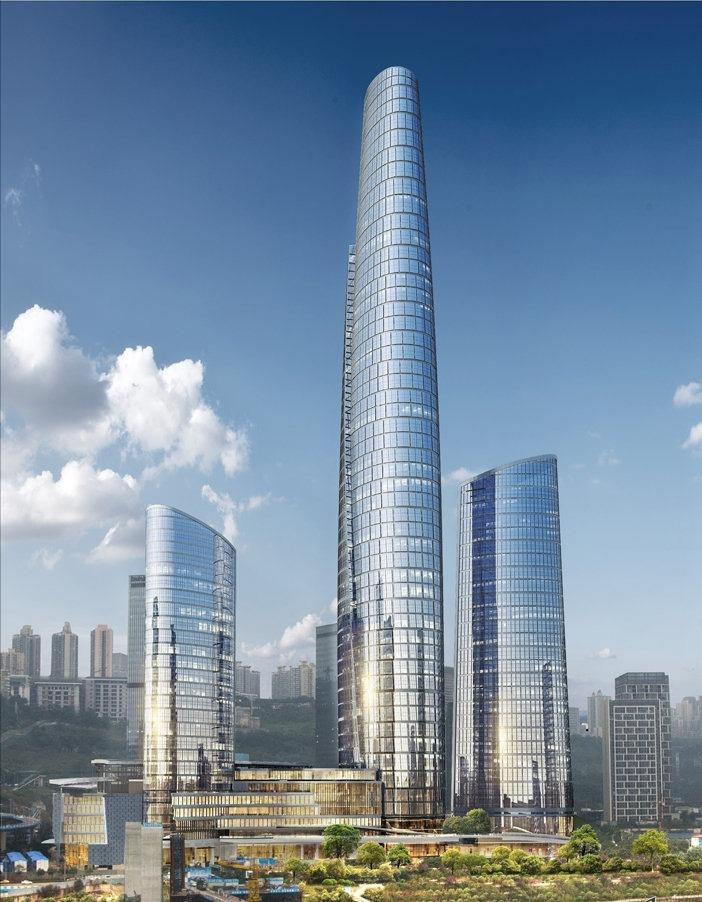 重庆万科陆海国际中心,重庆超级天际线