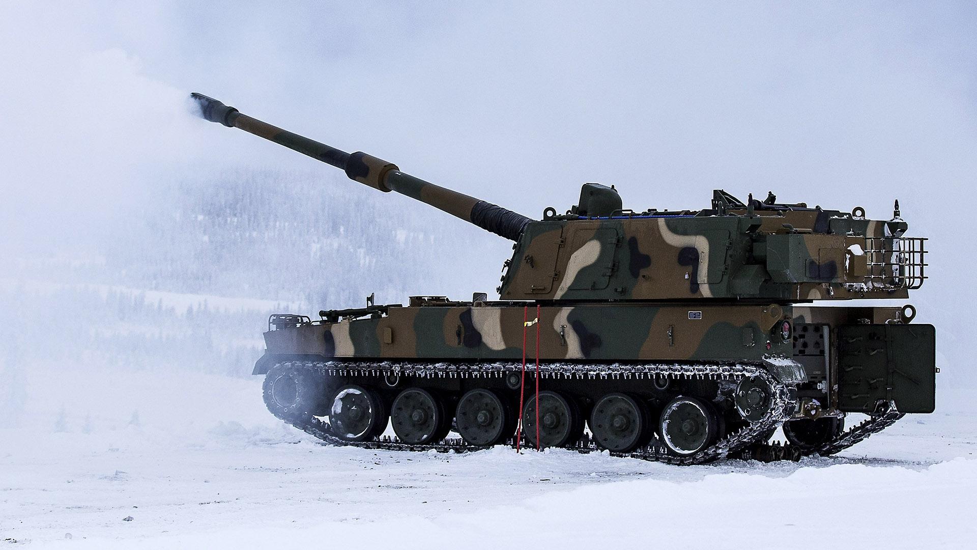 韩国k9自行榴弹炮长什么样,韩国k9榴弹炮