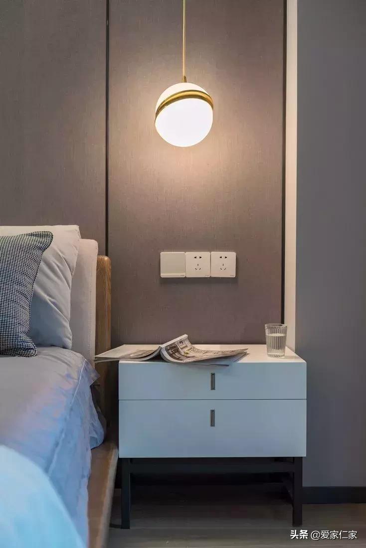 128平四室二厅二卫装修美式轻奢,128平简约现代风格