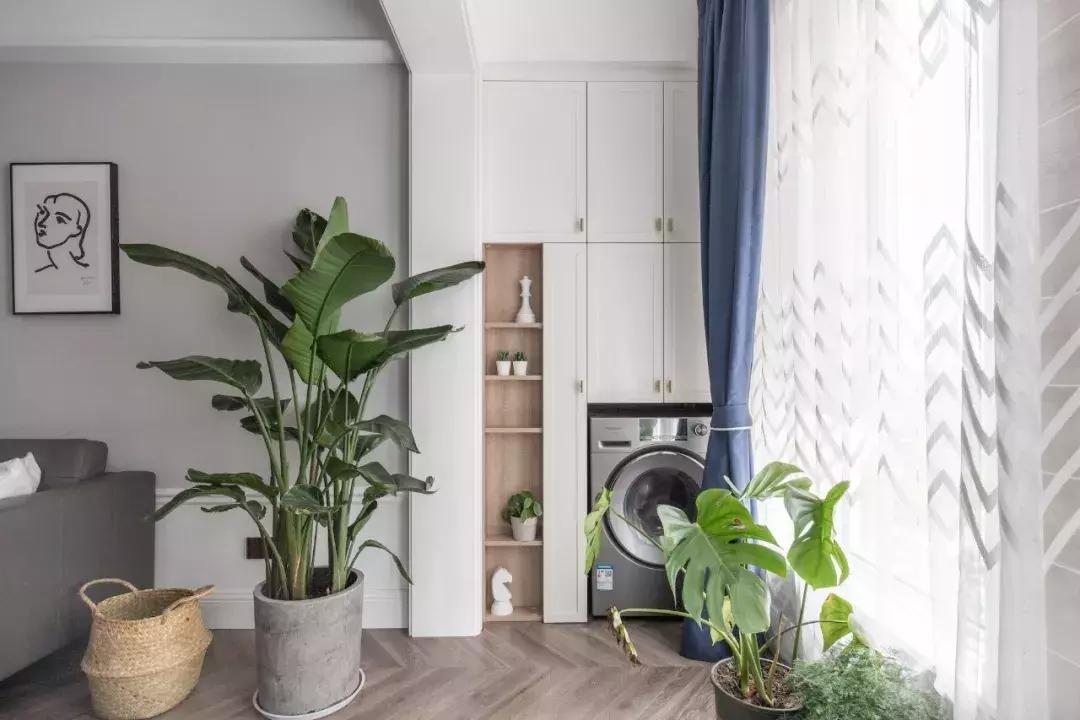 阳台放洗衣机装修效果图,装修洗衣机放阳台还是卫生间