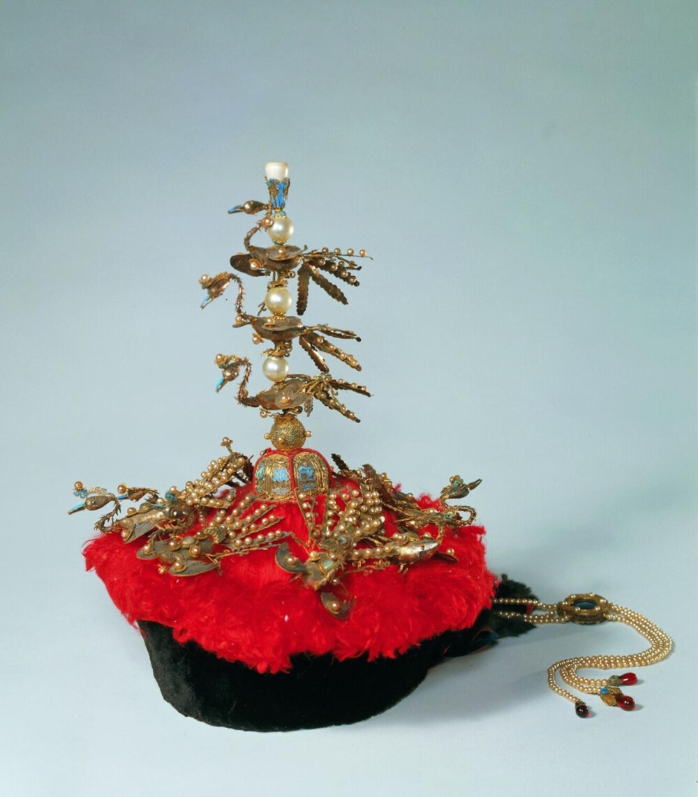 清朝三颗东珠,清朝东珠饰品