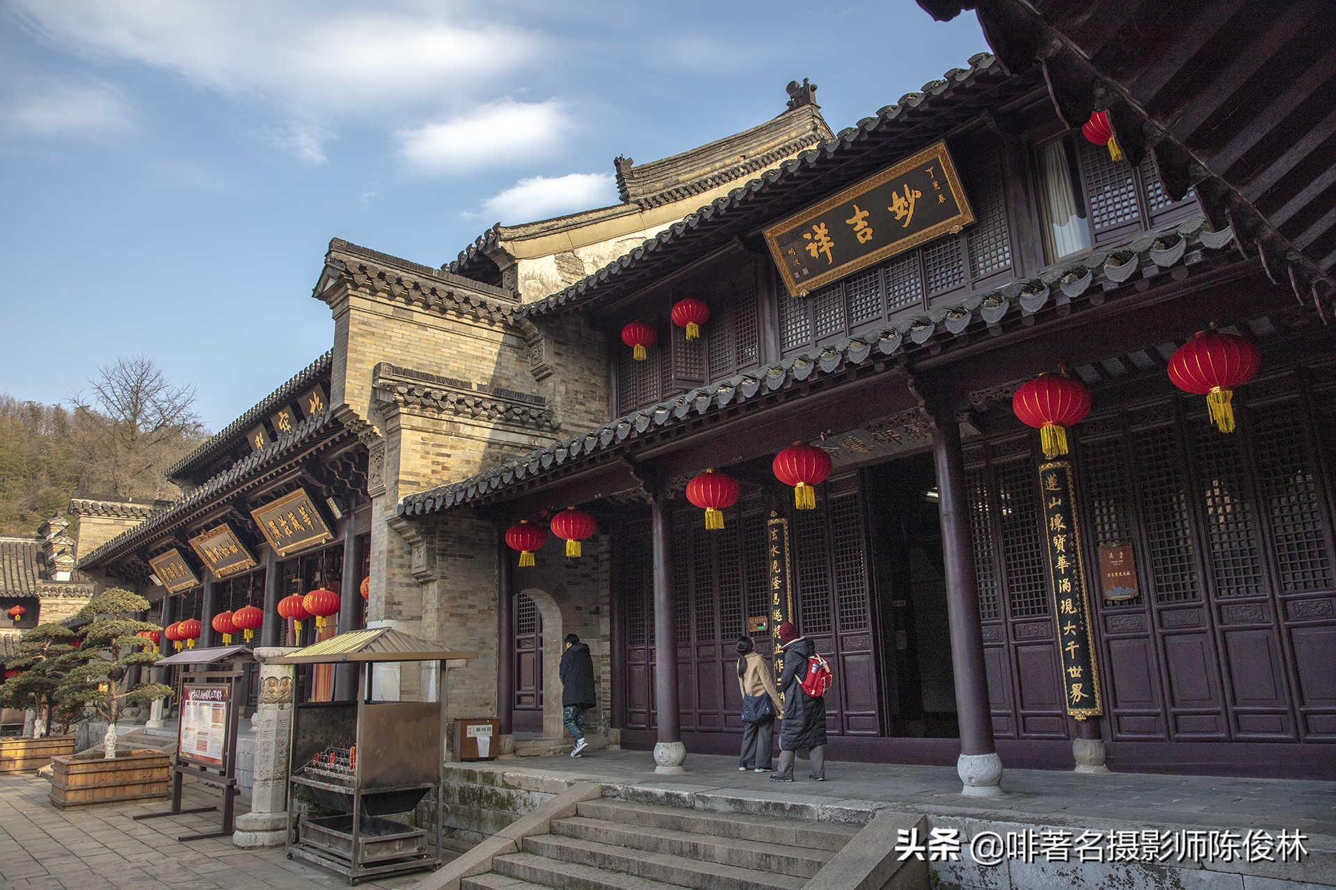 山门朝北开韦陀菩萨坐正殿律宗第一名山宝华山隆昌寺1500年