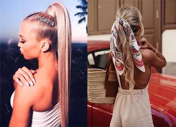 50岁洋气马尾扎法,清纯高马尾怎么扎