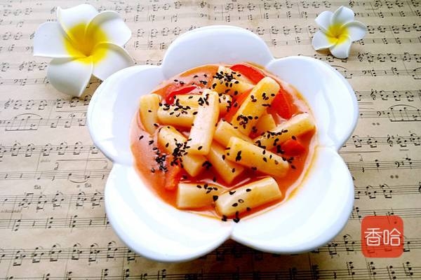 春节炒年糕的家常做法,过年中的年糕简单好做