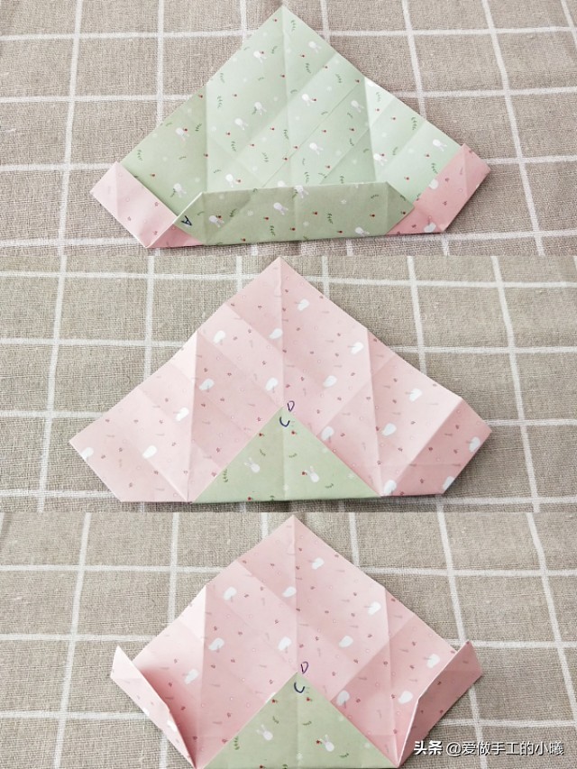 当爱心遇上百合折纸视频教程,百合花朵折纸步骤图解