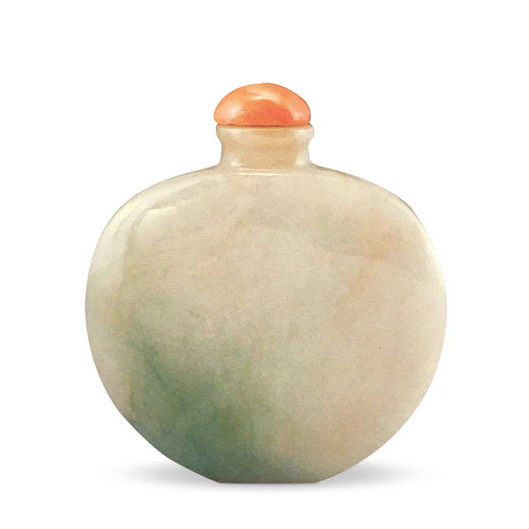 清代套料鼻烟壶 (清代哥釉鼻烟壶)