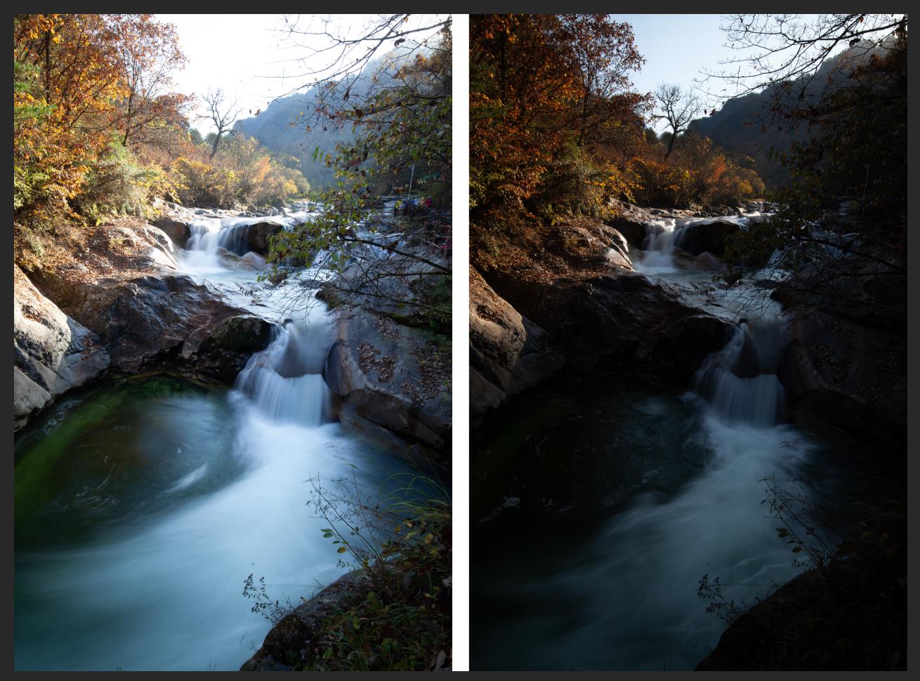 ps用蒙版将两张风景照片合在一起,光雾山秋色高清摄影图