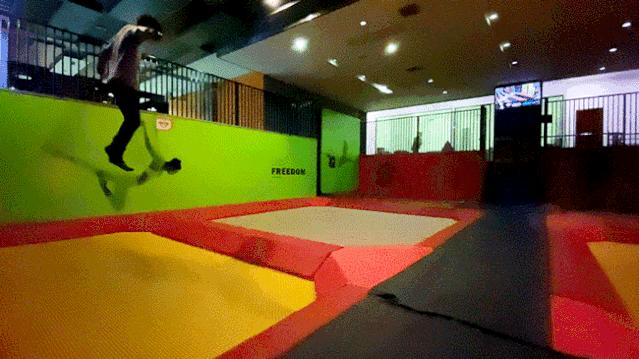 蹦床公园90米魔鬼滑梯,翼动蹦床公园滑梯