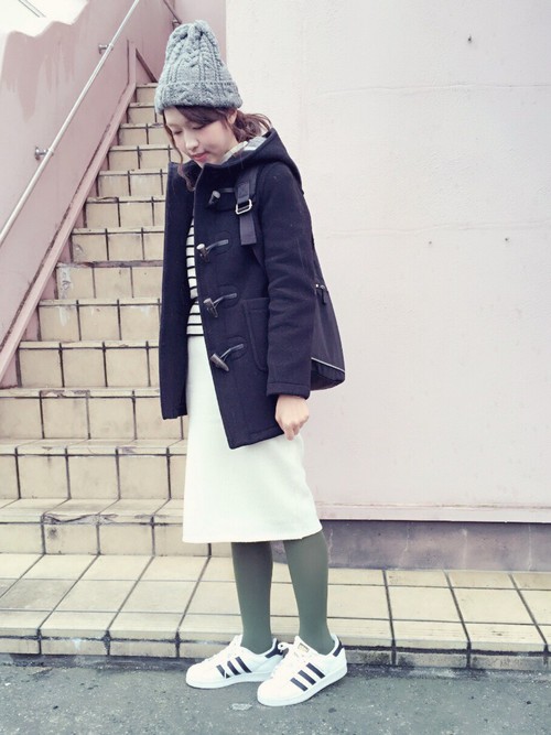 日本女生示范各色裤袜穿搭,日本美女穿搭过膝袜