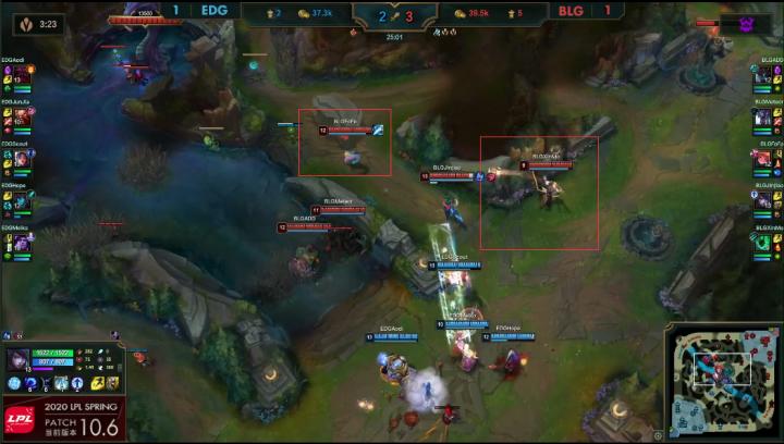 EDG让一追二战胜RA,edg17年的让二追三是真牛