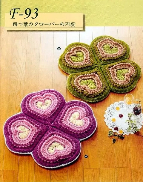 莲花坐垫花样图解布艺,钩针沙发坐垫花样大全图解