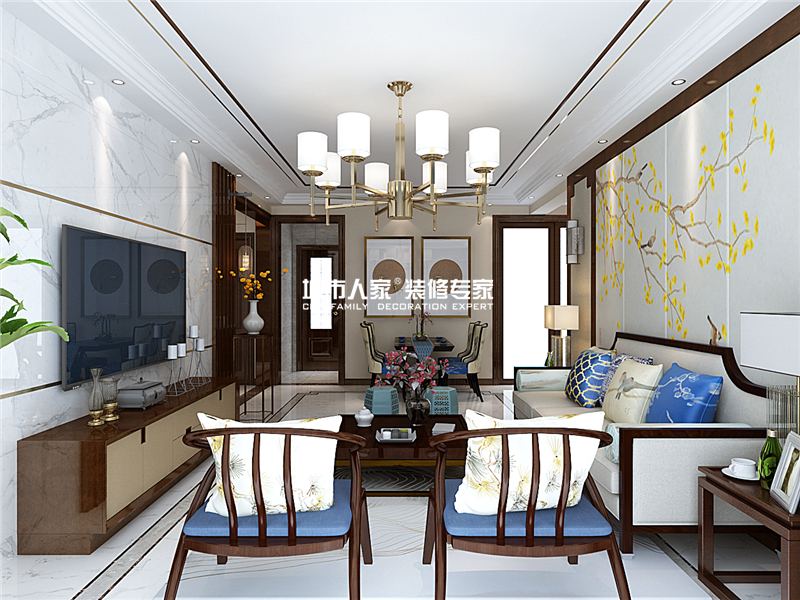 家设计|远航未来城三期新中式风格装修美家
