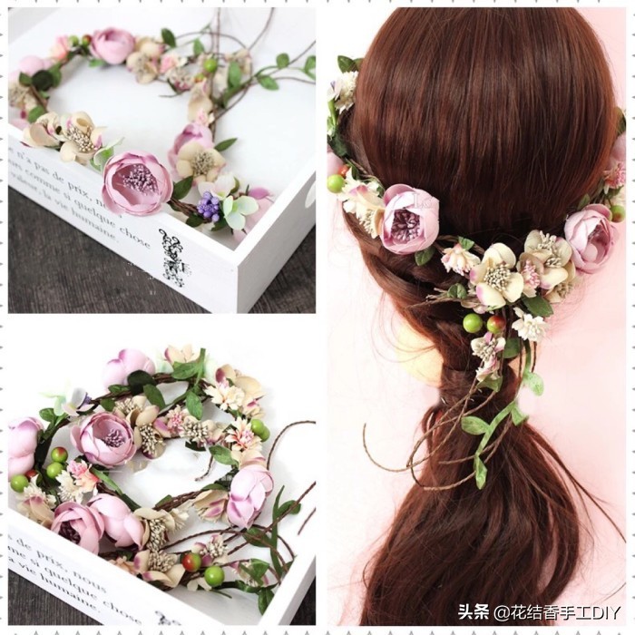 小敏钩针发夹发饰图解,鸭嘴夹钩针发夹发饰图解