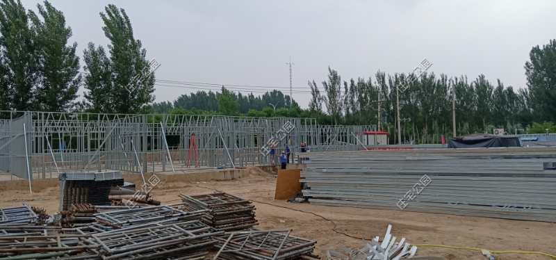 农村一层钢结构建造全过程,钢框架结构楼房建造