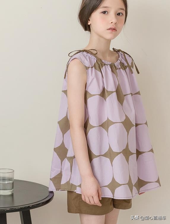 韩系童装春季连衣裙,韩版中大童裙子