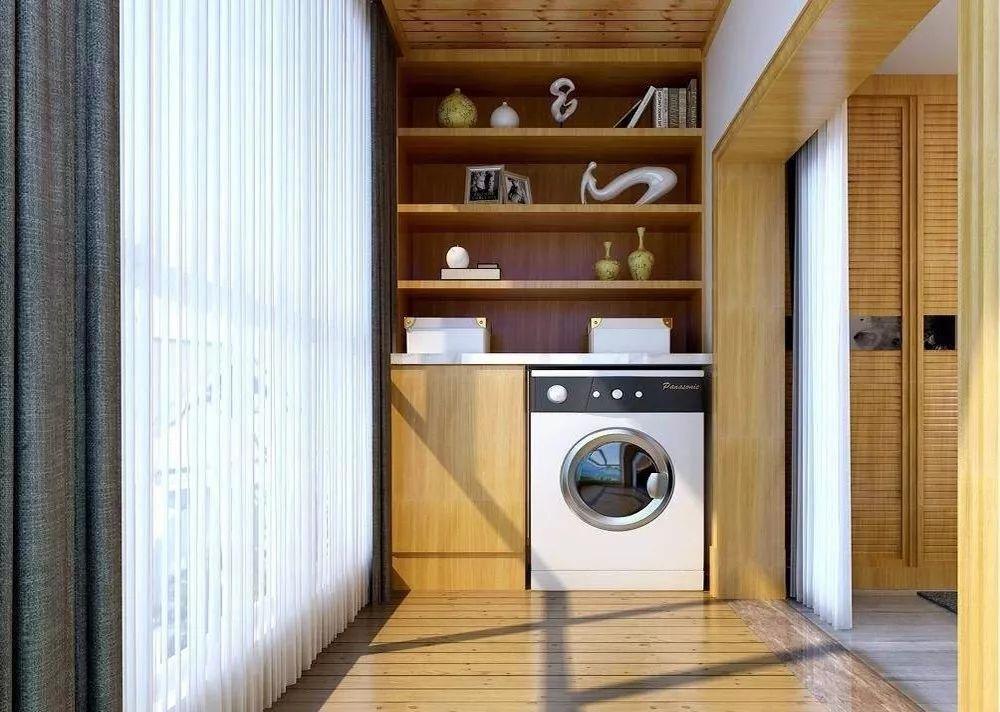 阳台有空调洞口怎么装洗衣机,洗衣机装阳台还是卫生间