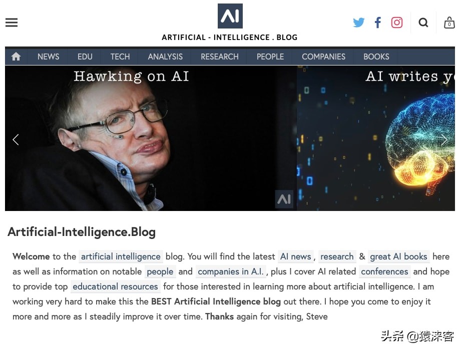 40个必读的AI/机器学习世界顶尖博客