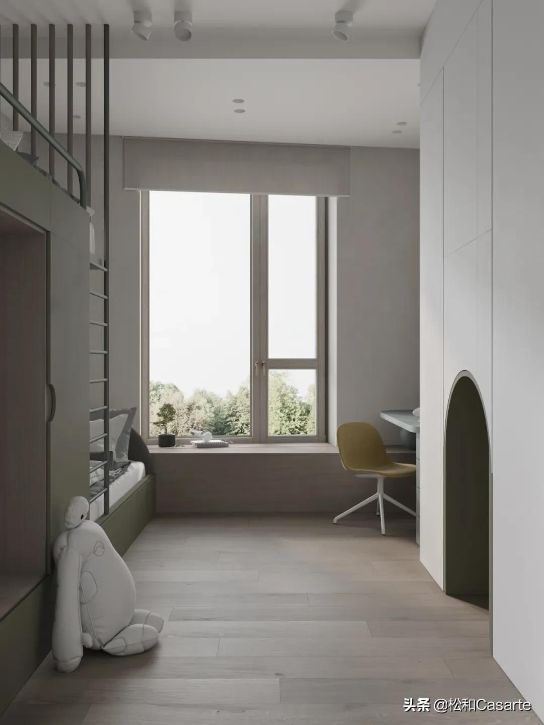 郑州带儿童房的三室一厅,三室儿童房设计图