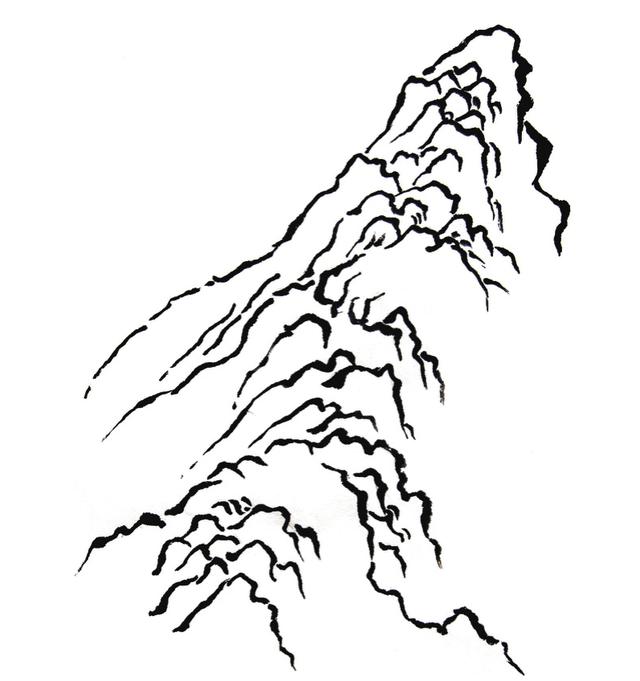 画山教程,学习画山的各种画法