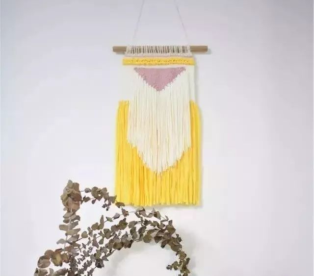 自制漂亮的挂毯,做彩虹云朵挂坠