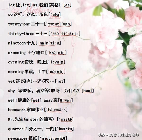 小学英语“单词表+音标”！给孩子贴墙上背熟，初中都领先一大截