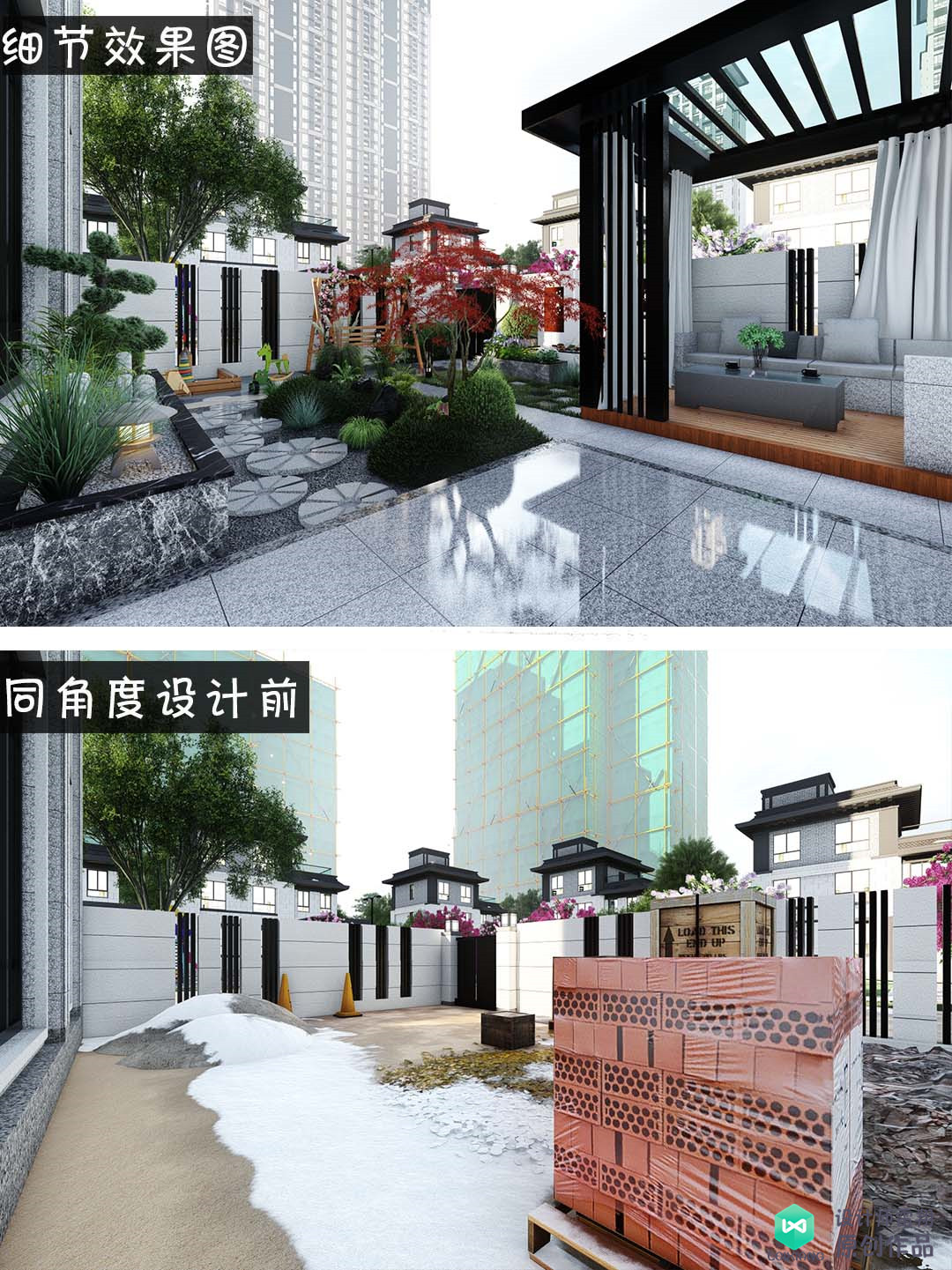 庭院大门正对墙面设计,庭院门不对入户门怎么设计