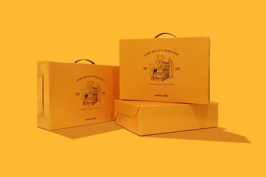 包装别致的咖啡包装欣赏,咖啡包装设计几何风格