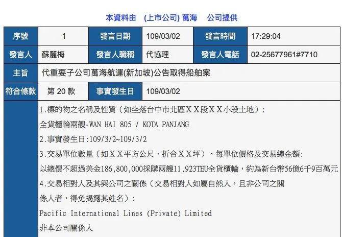 卖船求生？太平船务,PIL到底怎么了？