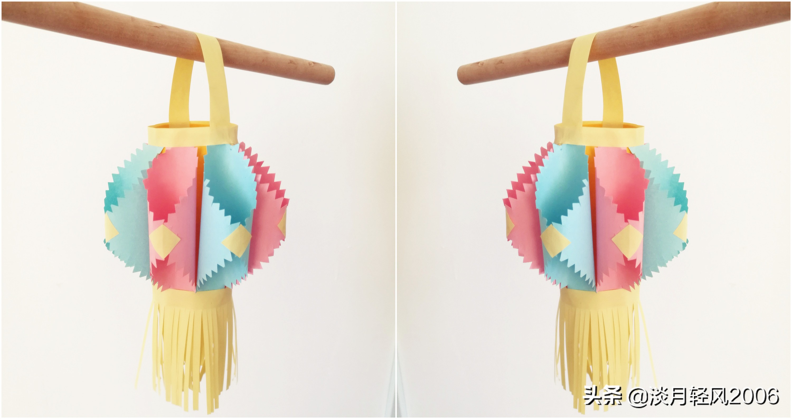 做元宵节花灯手工简单漂亮卡纸,用卡纸做元宵花灯手工简单