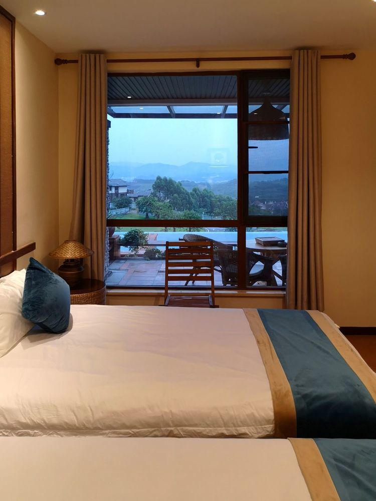 清远佛冈温泉房间带私人泡池,清远山景私人温泉别墅