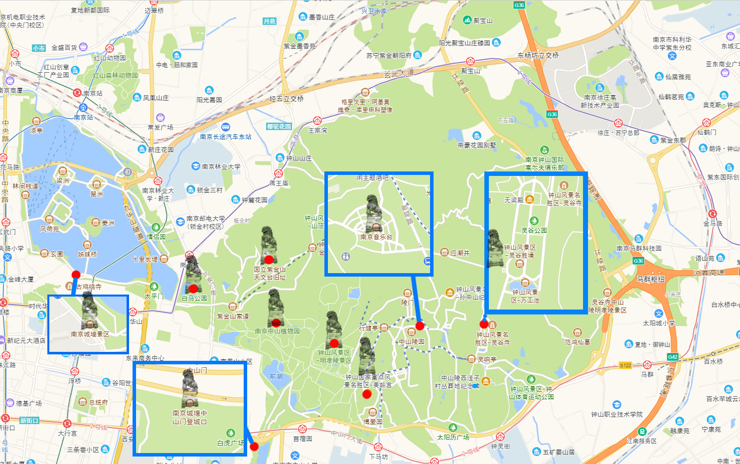 南京市游园年卡攻略,南京旅游年卡景点地图