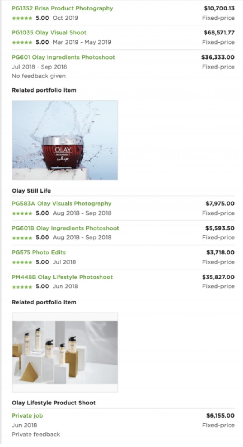 静物摄影师Julia，Upwork十七个月，赚十八万美金