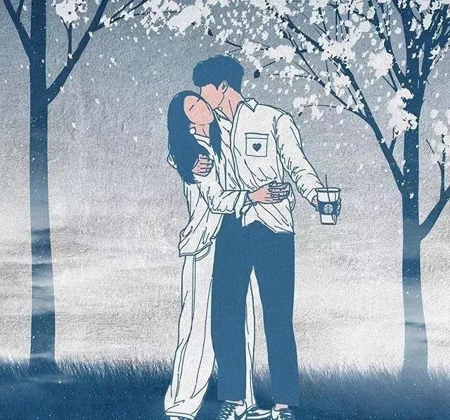 韩国插画师霸道总裁插画,韩国插画师笔下的情侣日常