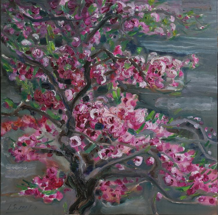 林山书画,桂林山水油画