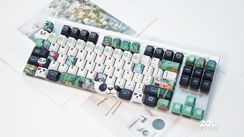 国风涂装键盘,樱桃mx1.1红轴机械键盘测评