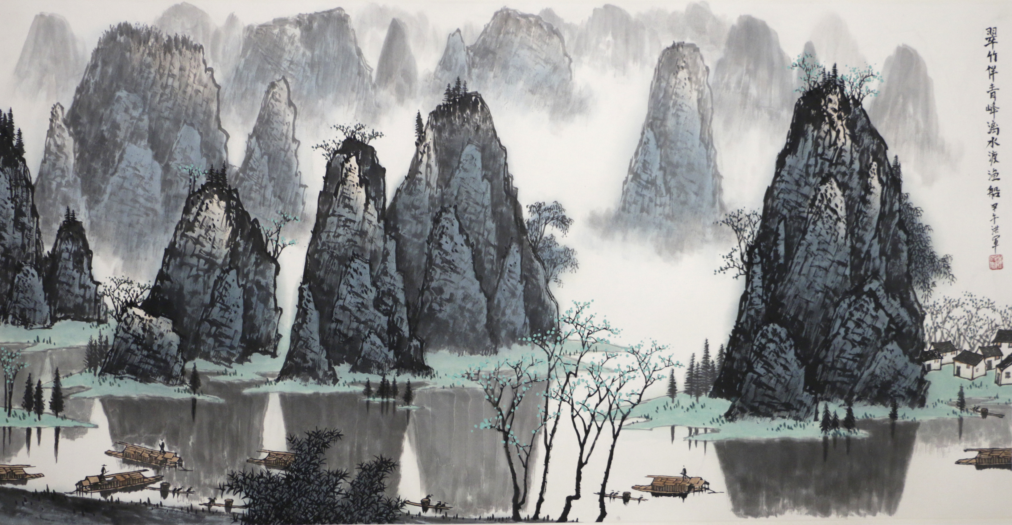 白雪石经典山水作品欣赏,白雪石山水欣赏