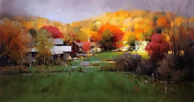 俄罗斯画家的油画艺术美到极致,中俄风景油画作品